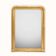 19th-century patinated mirror with a ribbon-style frame