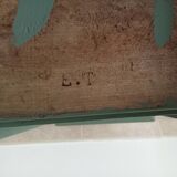 Antique "prie dieu" chair from the 19th century.