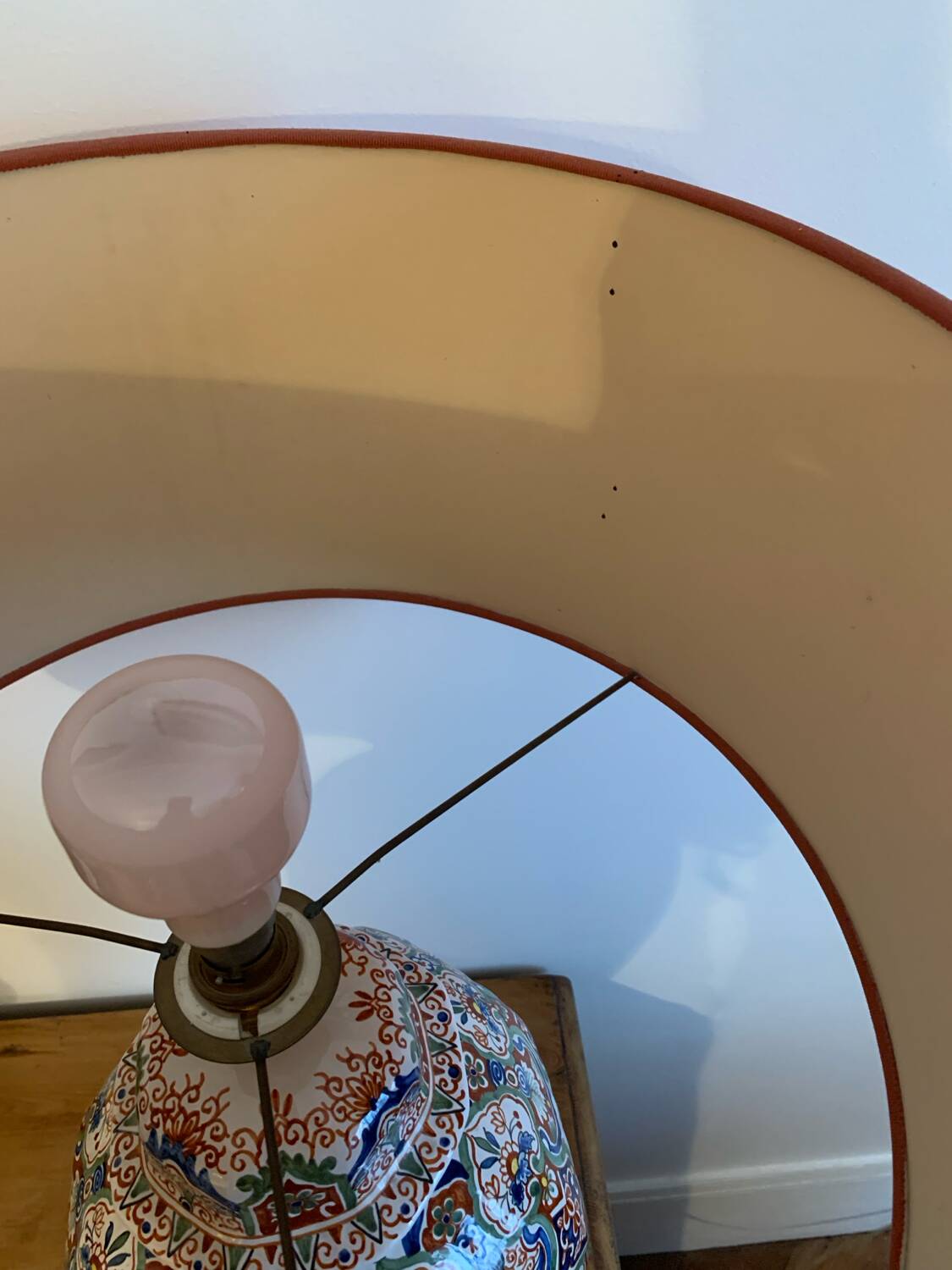 Antique vase lamp from Asia