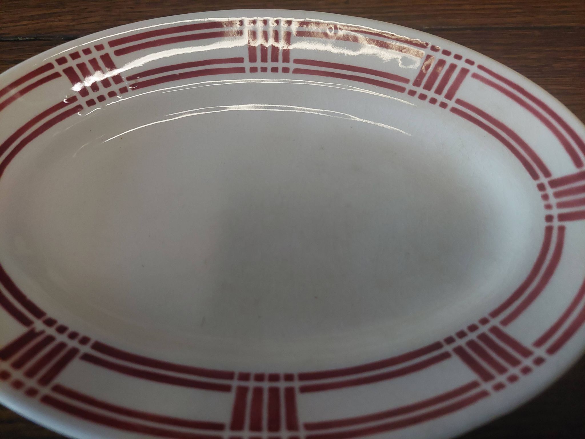 Ravier in earthenware from Badonviller iron clay