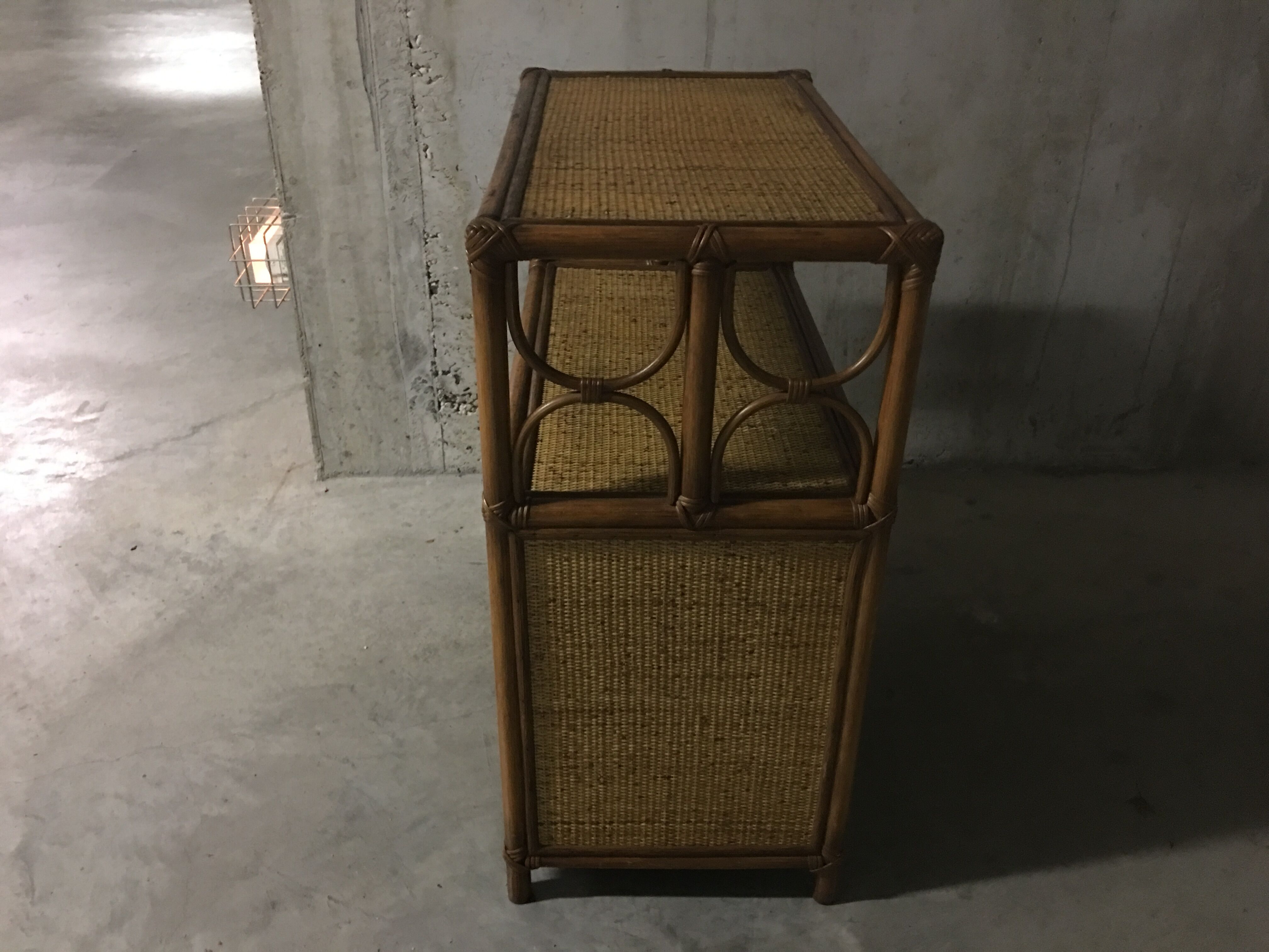 60s rattan buffet