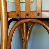 Chaise de bistrot Mahieu en bois courbé début XXème