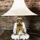 Buddha ceramic lamp Italy 1970s