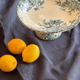 Gien iron clay compote bowl, “Floreal” model