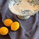 Gien iron clay compote bowl, “Floreal” model