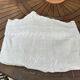Large embroidered linen sheet with lace