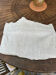 Large embroidered linen sheet with lace