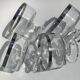 4 Ice cream or fruit salad bowls with mirror edge