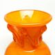 Vase, moderne du milieu du siècle, en verre, conçu par J. Słuczan-Orkusz, Pologne, années 1970