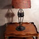 Art Deco lamp glass paste, Muller Freres Luneville