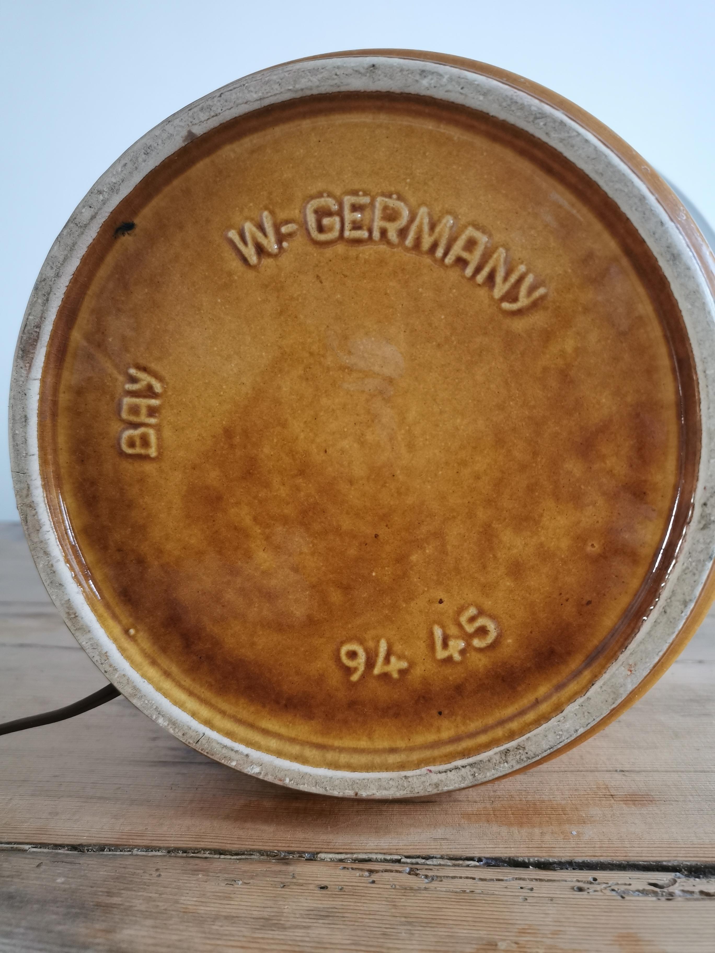 Ceramic lamp Scheurich circa 50s