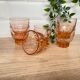 Set de 6 verres vintage Luminarc étoile rose