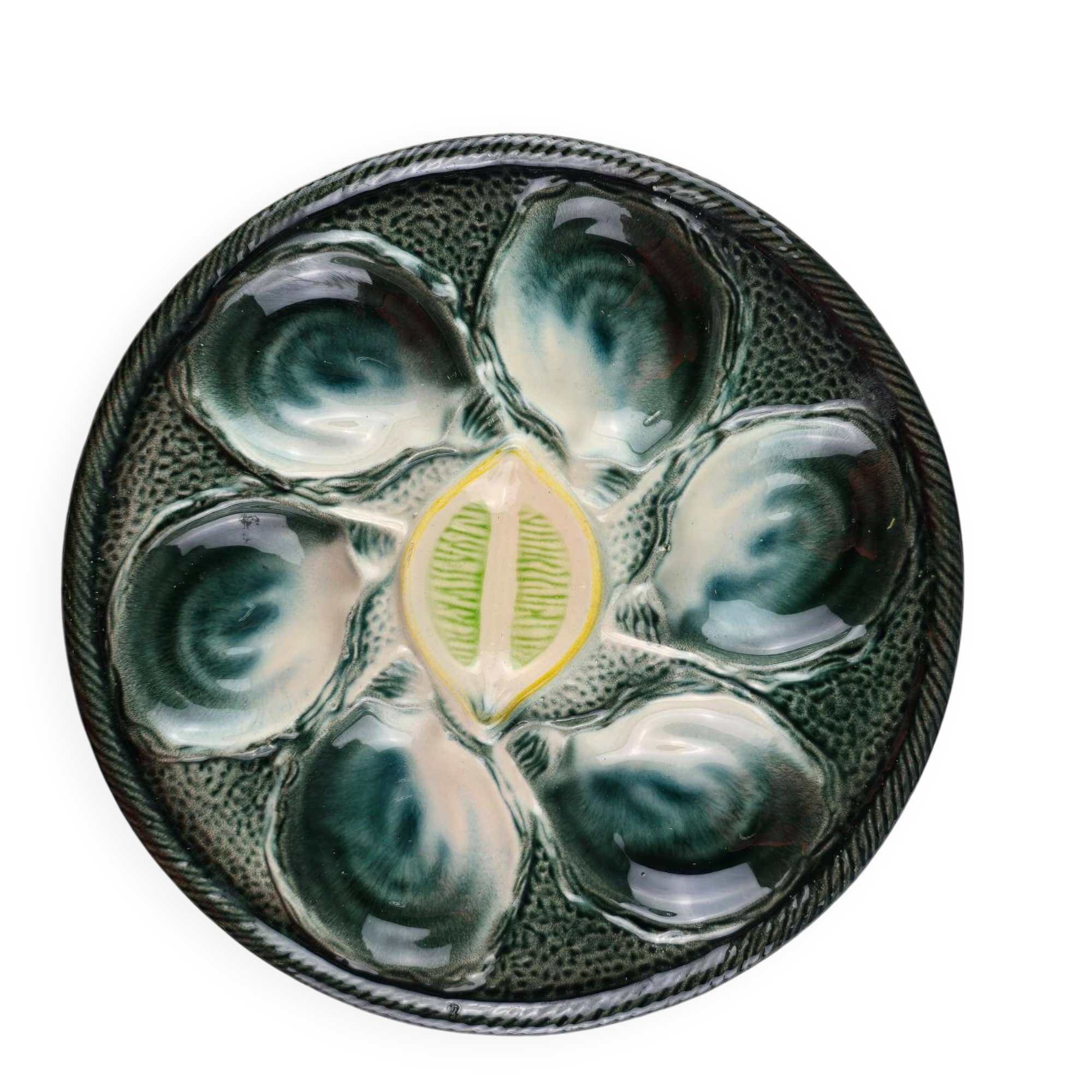Oyster plate – St Clément – emerald green