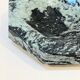 Vintage green and black marble octagonal pocket emptier antique mid-century ashtray