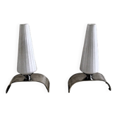 Paire de lampes Mid Century Modern