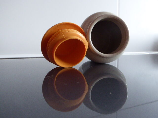 Ancient jar of mustard sandies from Meaux Pommery