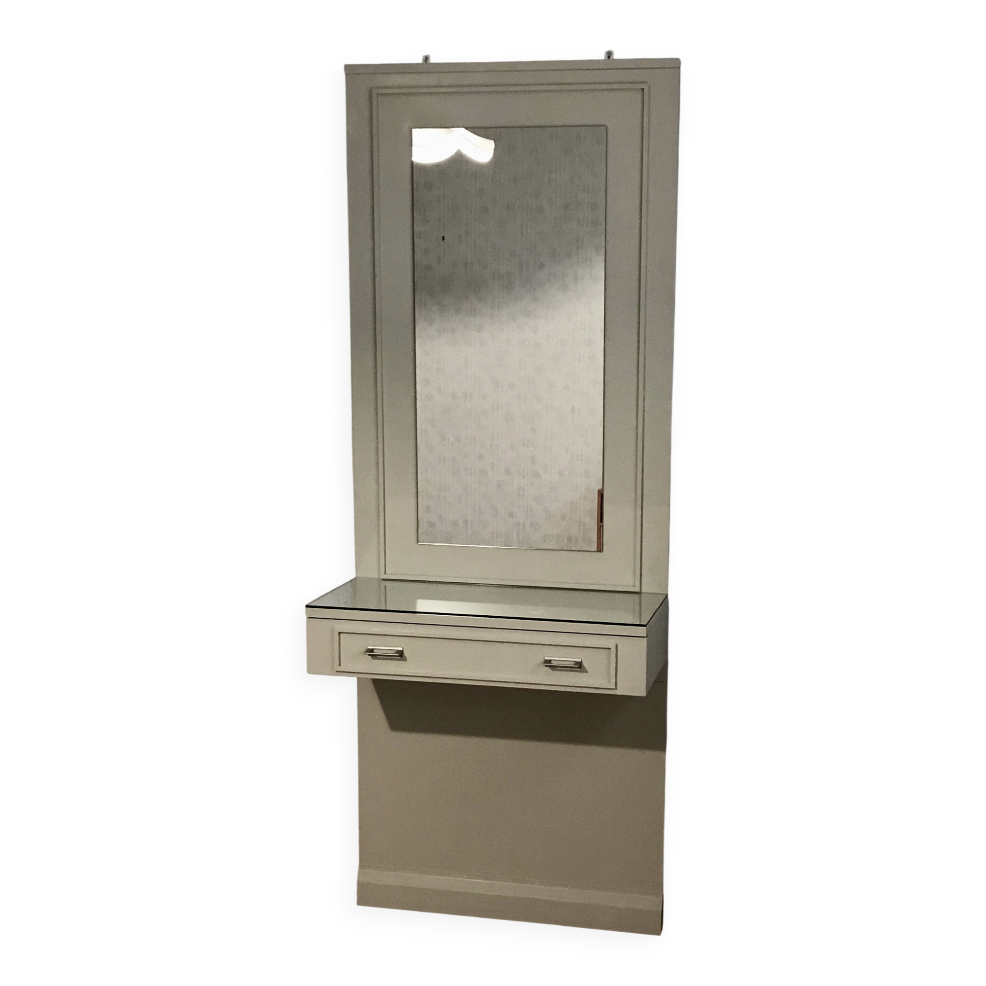 Vintage wall-mounted griffon dressing table with mirror