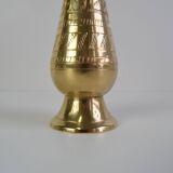 Vintage brass vase, India, 1960's.