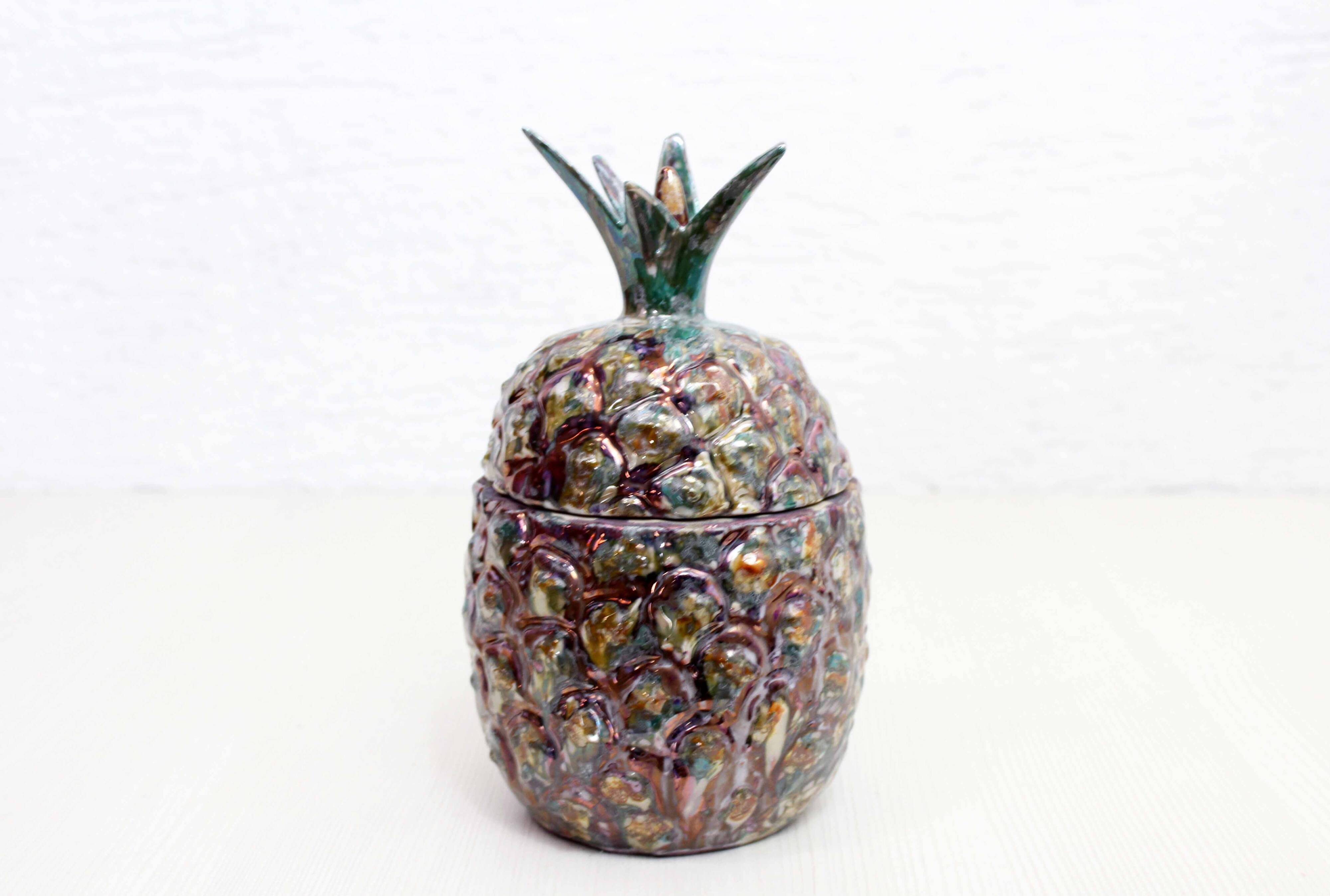 Earthenware Pineapple candy box