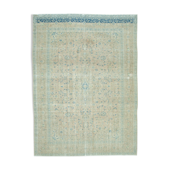 Handwoven Persian Vintage 268 cm x 360 cm Beige Wool Rug