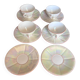 Iridescent vintage coffee service Digoin Sarreguemines