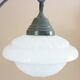 Pendant lamp, lamp, old globe opaline glass, geometric shapes, art deco, 1930
