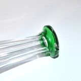 Saint-Louis Moselle crystal carafe with green overlay, size 9408 - H32cm