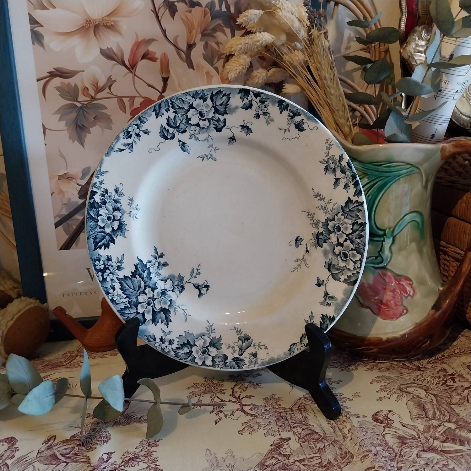Ironstone plate St Amand & Hamage