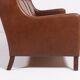 Canapé en cuir cognac danois moderne des années 1970