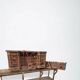 Important bird cage - aviary representing a house early 20th century l 158 cm