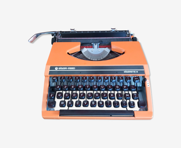 Machine à écrire Silver Reed Silverette S orange - Vintage