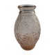 hyacinth vase molded glass rosaline art deco motifs signed Joma