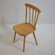 Chaise enfant en bois 1950