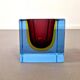 Murano Sommerso | Cube en verre | Années 1960