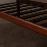 Table basse en teck danois par Grete Jalk avec cadre à lattes, années 1960.