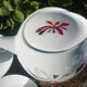 Coffee porcelain service -old signed Roussel J. decoration daisy