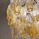 Mid-Century Murano Glass Chandelier "Polyhedr" by Carlo Scarpa for Venini, Italy, 1960s