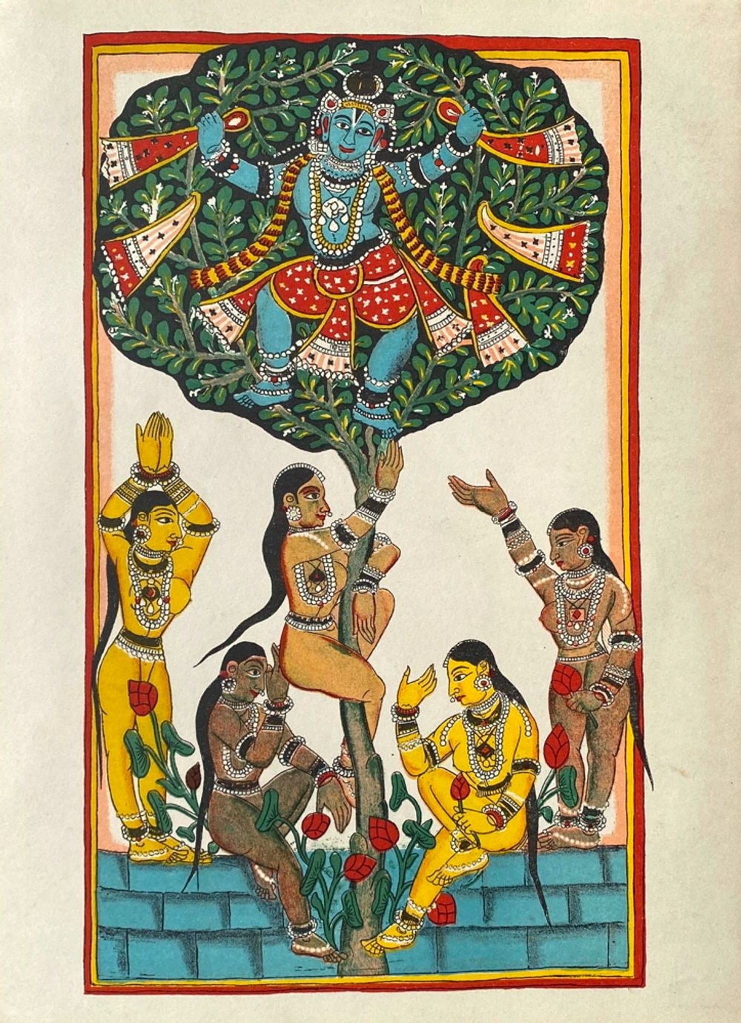 Lithography Vintage Indian Mythology