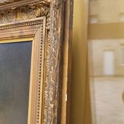 Oil on Canvas Portrait Painting of a Woman Framed 19th Century Signed