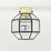 Mid-Century Glass Ceiling Light from Limburg, Germany, 1960s