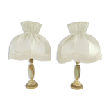 Pair of vintage bedside lamps