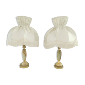 Paire de lampes de chevet vintage