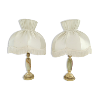 Pair of vintage bedside lamps
