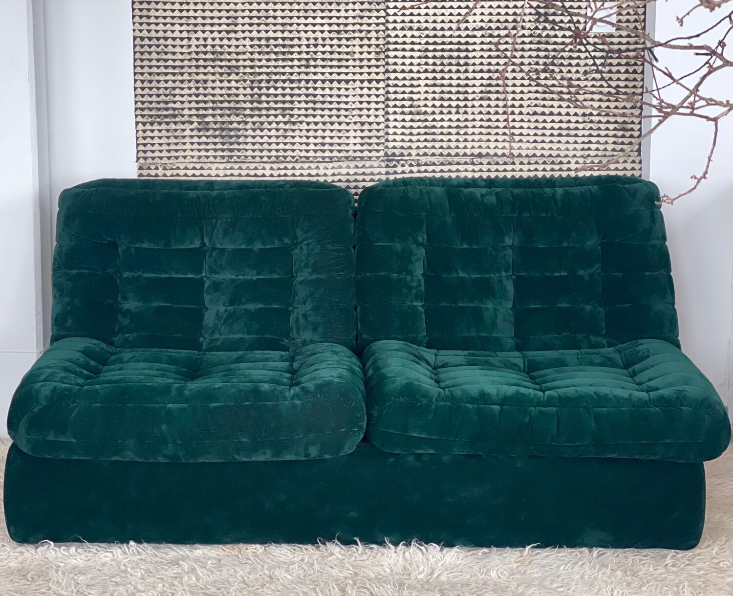 Velvet sofa 1970