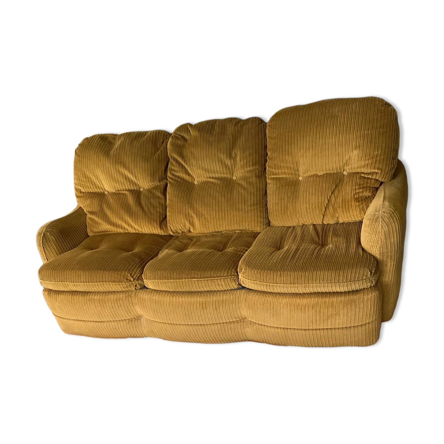 3-seater velvet sofa bed