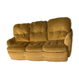 3-seater velvet sofa bed