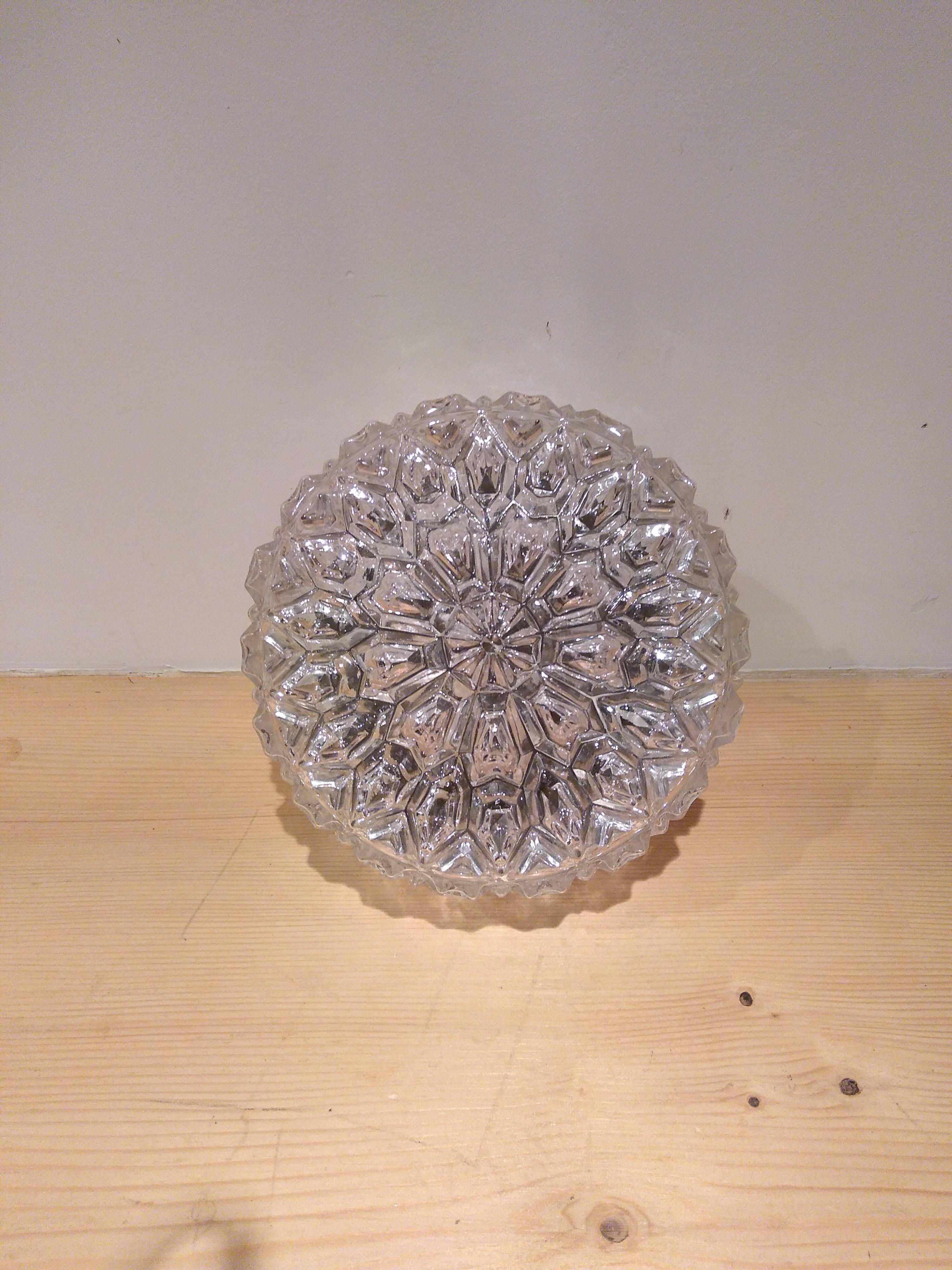 Moulded glass ceiling 1960s