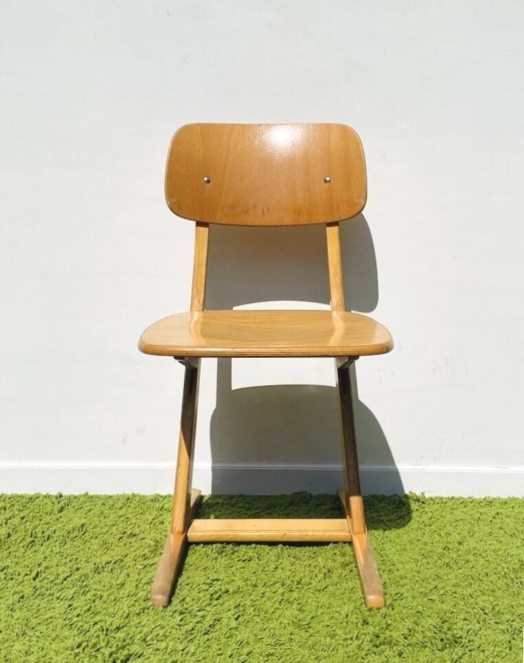 School desk and chair Casala. Vintage 60s