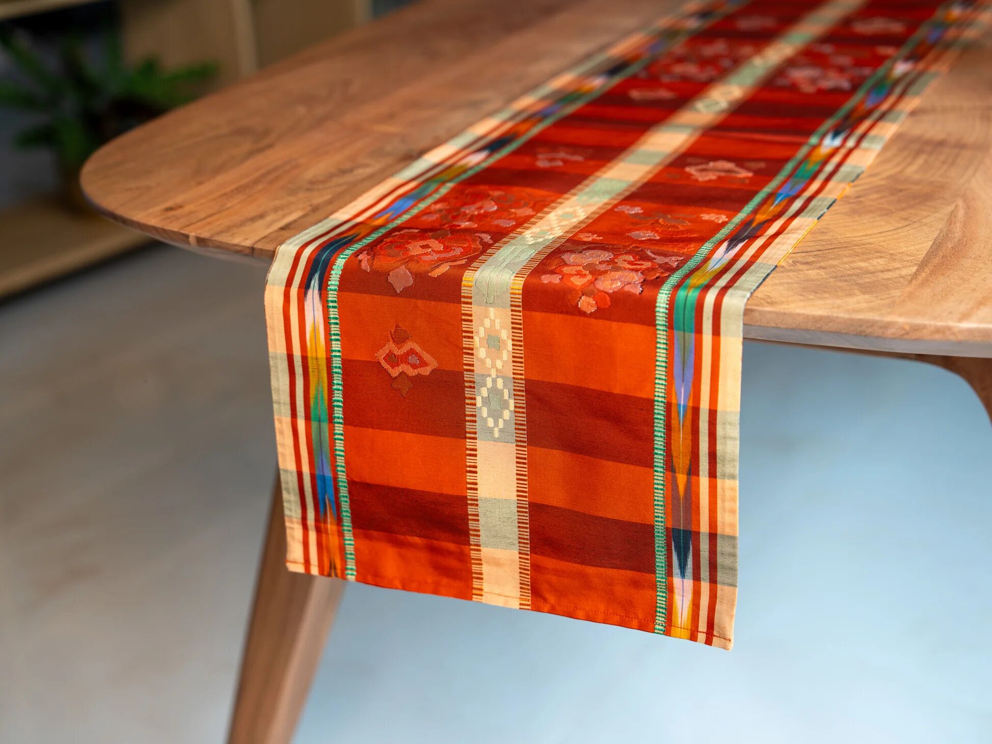 Global Tapestry silk table runner