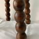 French turned wood stool 1950